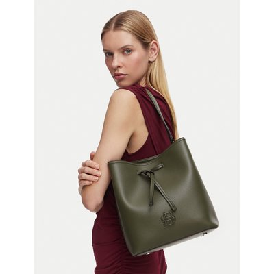 Handtasche BOSS Anett Drawstring 50567602 Dunkelgrün