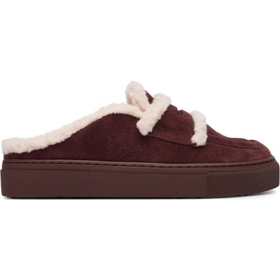Pantoletten Inuikii Mule Wool 1004.017.0011 Dunkelbraun