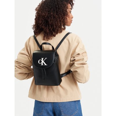 Rucksack Calvin Klein Bold Ck Flap Mini Backpack LV04F3893G Schwarz
