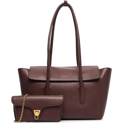 Handtasche Coccinelle T8A Coccinelle Double Beat E1 T8A 11 02 01 Dunkelrot