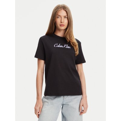 Calvin Klein Jeans T-Shirt Classic Logo LV047C854G Schwarz Regular Fit