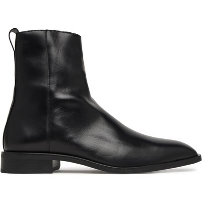 Stiefel Calvin Klein Slim Clean Zip Boot Lth HM0HM02007 Schwarz