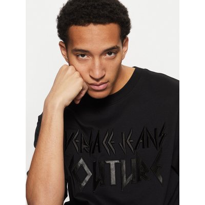 Versace Jeans Couture T-Shirt 78GAHE02 Schwarz Regular Fit