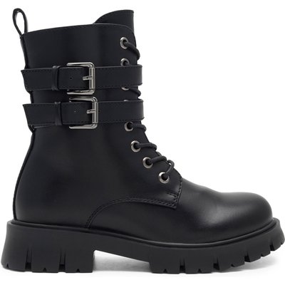 Schnürstiefeletten DeeZee CS5907-02 Schwarz