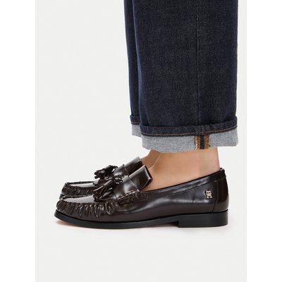 Mokassins Tommy Hilfiger Tassel Abrasivato FW0FW09460 Dunkelbraun