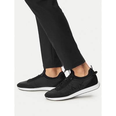 Sneakers Calvin Klein Jeans Retro Runner Sock Laceup Mix YM0YM01414 Schwarz