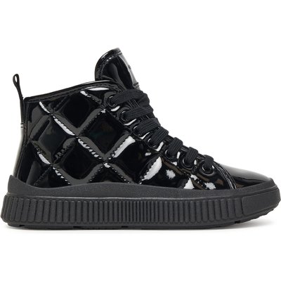 Sneakers Geox J Laquinny J56M3F 000HH C9999 S Schwarz