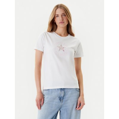 Converse T-Shirt Floral Chuck Taylor 10027751-A01 Weiß Regular Fit