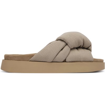 Pantoletten Inuikii Oversized Linen Knot 1004.003.0171.250 Beige