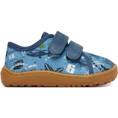 Hausschuhe Froddo Barefoot Canvas G1700440-6 M Blau