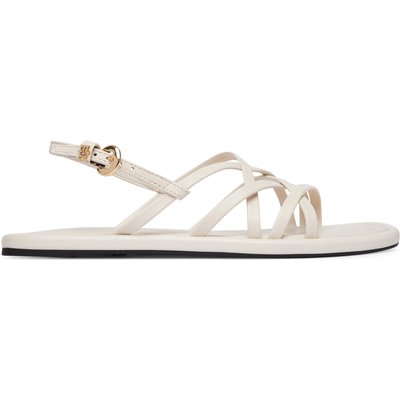 Sandalen Tommy Hilfiger Flat Strappy FW0FW09220 Creme
