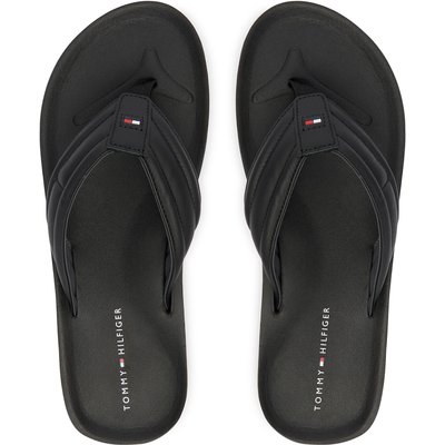 Zehentrenner Tommy Hilfiger Hilfiger Padded Beach Sandal FM0FM05801 Schwarz