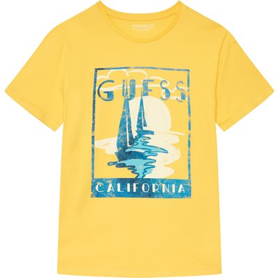 Guess T-Shirt L6GI10 K8HM4 Gelb Regular Fit