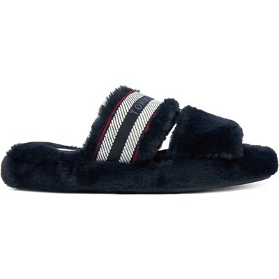 Hausschuhe Tommy Hilfiger Hilfiger Fur Slipper FW0FW08854 Dunkelblau