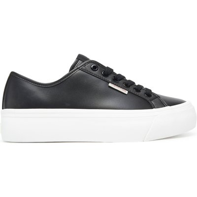 Sneakers Calvin Klein Jeans Vulc Flatform Lth YW0YW01886 Schwarz