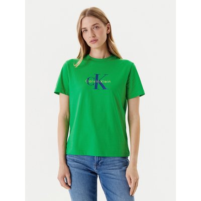 Calvin Klein Jeans T-Shirt Hero Classic LV047B865G Grün Regular Fit