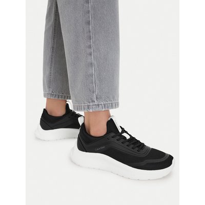 Sneakers Calvin Klein Light Eva Run Sock Mesh Lycra HW0HW03023 Schwarz