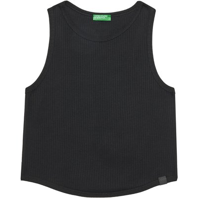 United Colors Of Benetton Top 31H3CH01F Schwarz Slim Fit