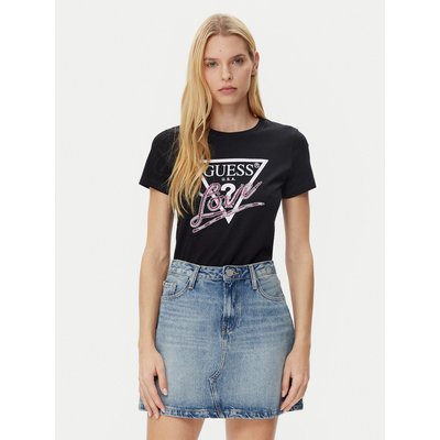 Guess T-Shirt W5GI05 I3Z14 Schwarz Regular Fit
