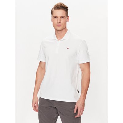 Napapijri Poloshirt Ealis NP0A4H8B Weiß Regular Fit