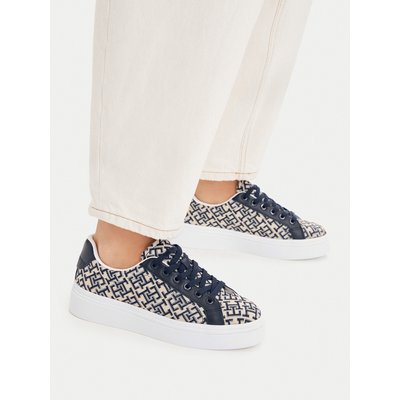 Sneakers Tommy Hilfiger Chic Platform Monogram FW0FW09398 Beige