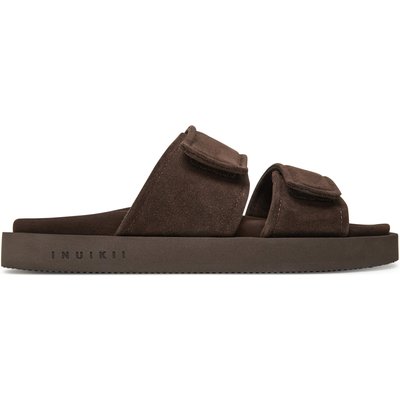 Pantoletten Inuikii Suede Double Band 50102-510 Braun