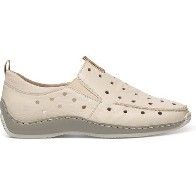 Halbschuhe Rieker L1732-60 Beige