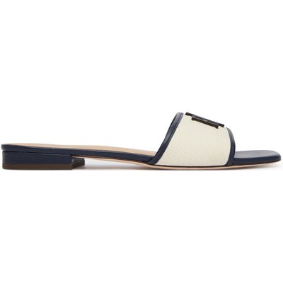 Pantoletten LAUREN RALPH LAUREN Everley Sld2 802P04395001 Écru
