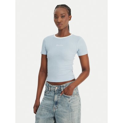 Guess Jeans T-Shirt W6GPA9 KF641 Himmelblau Slim Fit