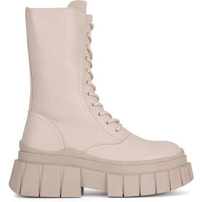 Schnürstiefeletten DeeZee HY305-21 Beige