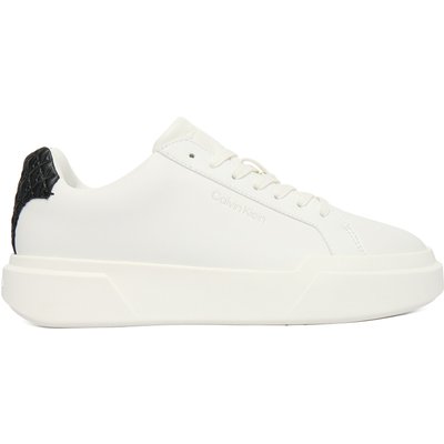 Sneakers Calvin Klein Chunky Cupsole Laceup Lth Bt Aop YW0YW02036 Weiß