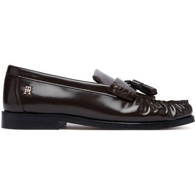 Mokassins Tommy Hilfiger Tassel Abrasivato FW0FW09460 Dunkelbraun