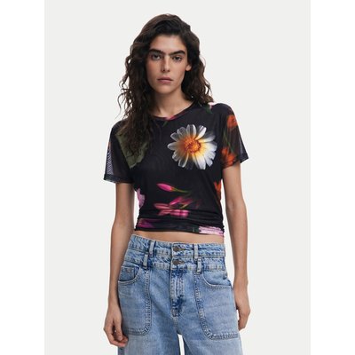Desigual T-Shirt Des Moines 25SWTK88 Schwarz Regular Fit