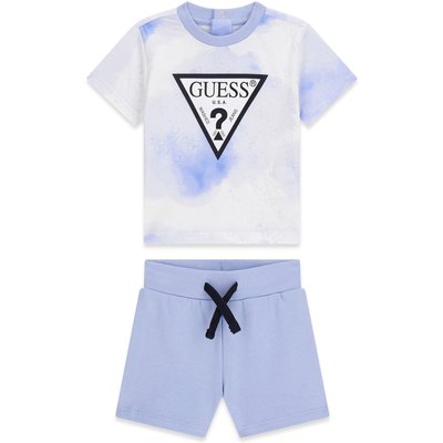 Guess Set T-Shirt und Shorts I6RG08 K8HM4 Blau Regular Fit