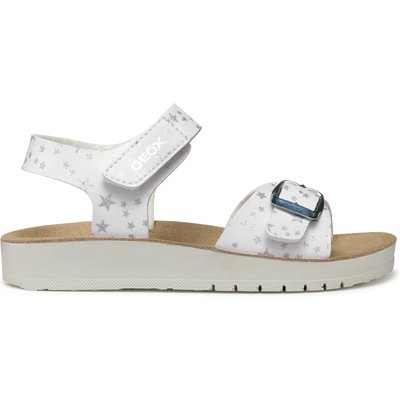 Sandalen Geox J Sandal Costarei Gi J15EAB 00004 C1000 D Weiß
