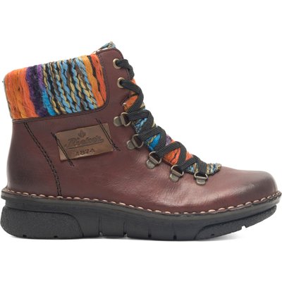 Schnürschuhe Rieker 73343-35 Dunkelrot