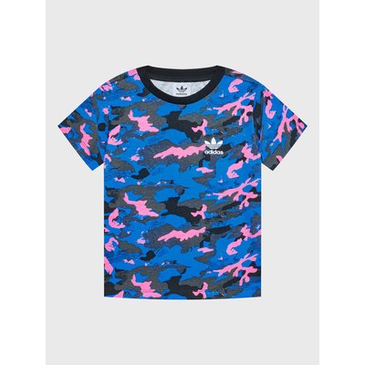 adidas T-Shirt Allover HK0275 Bunt Regular Fit