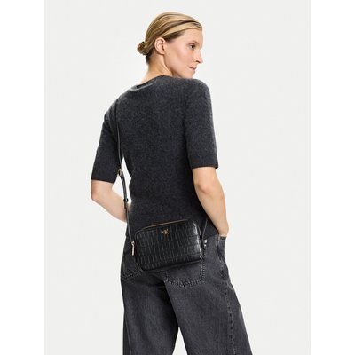 Handtasche Calvin Klein Ck Croc Camera Bag LV04F3285G Schwarz