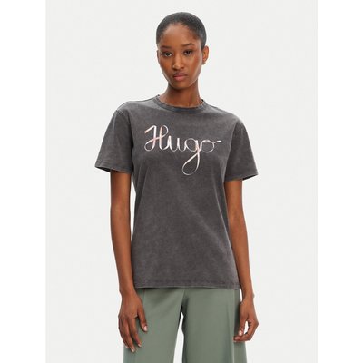 HUGO T-Shirt Damacia_5 50544868 Schwarz Regular Fit