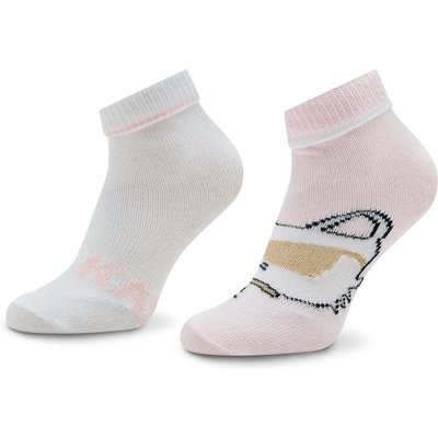 Kurze Socken Karl Lagerfeld Kids Z90039 Rosa