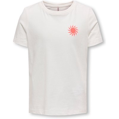 Kids ONLY T-Shirt Happy Life 15340140 Weiß Regular Fit