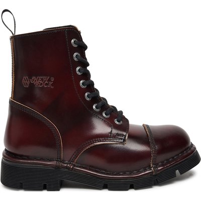 Schnürstiefel NEW ROCK M-MILI083C-S56 Dunkelrot