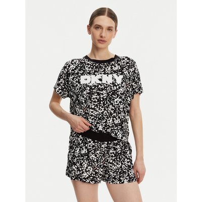 DKNY Pyjama YI80044 Schwarz Regular Fit