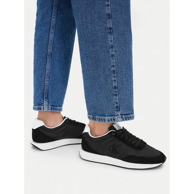 Sneakers Calvin Klein Retro Runner Lace Up Nylon Mg YW0YW01990 Schwarz