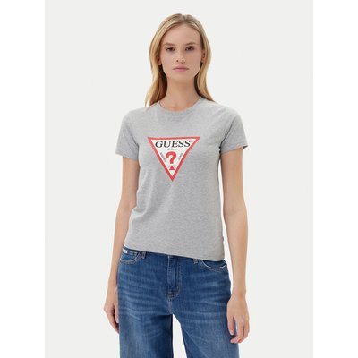 Guess Jeans T-Shirt W4YI04 J1314 Grau Slim Fit