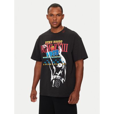 Puma T-Shirt Crowd Craze 1 627214 Schwarz Oversize