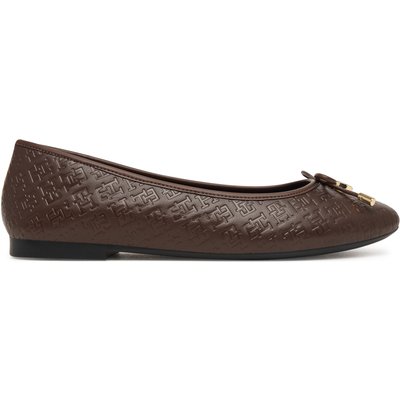 Ballerinas Tommy Hilfiger Th Charm Monogram Ballerina FW0FW09683 Braun