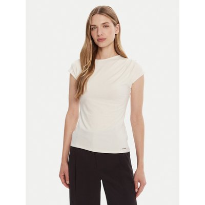 Calvin Klein T-Shirt LV047B275G Écru Slim Fit