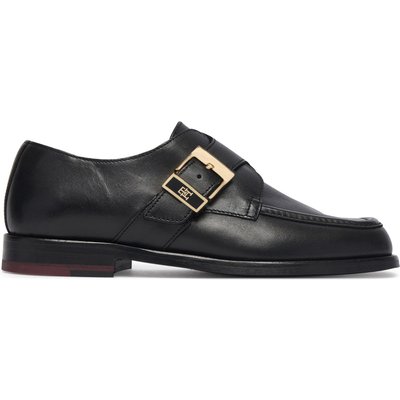 Halbschuhe Tommy Hilfiger Th Buckle Moc Toe Loafers FW0FW09536 Schwarz