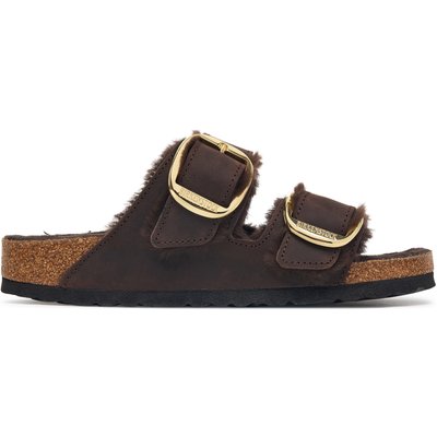 Pantoletten Birkenstock Arizona Big Buckle 1032982 Dunkelbraun